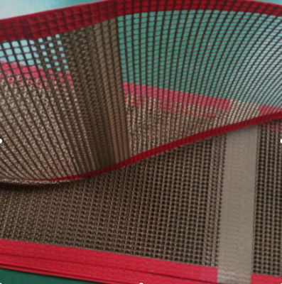 สายพานลำเลียงตาข่าย PTFE ข้อต่อ Bullnose ทนความร้อน