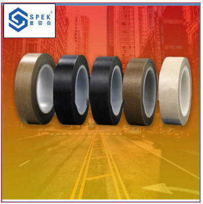 PTFE ทับเทปไฟเบอร์กล๊าส ทนต่อความร้อน เทปติดซิลิโคน ความหนา 0.08 มม