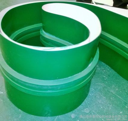 สายพานลำเลียงพีวีซีสีเขียวขนาด 3mm สายพานลำเลียงคุณภาพสูงทนความมันได้ดี
