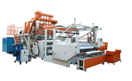 เครื่องยืดฟิล์ม PE ความจุสูง PLC ระบบควบคุมอัตโนมัติ