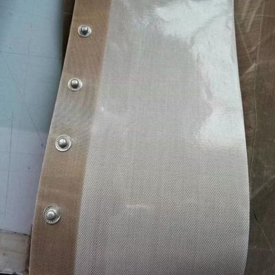 สายพานลำเลียงใยแก้วเคลือบเทฟลอน PTFE พร้อมปุ่ม